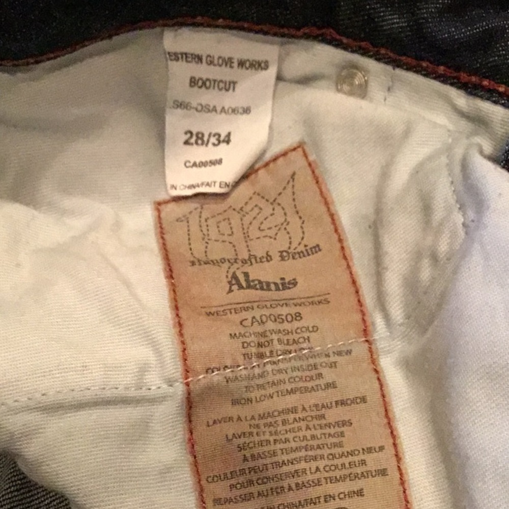 1921 Faded & Ripped Boot Cut Jeans - Picture 8 of 8